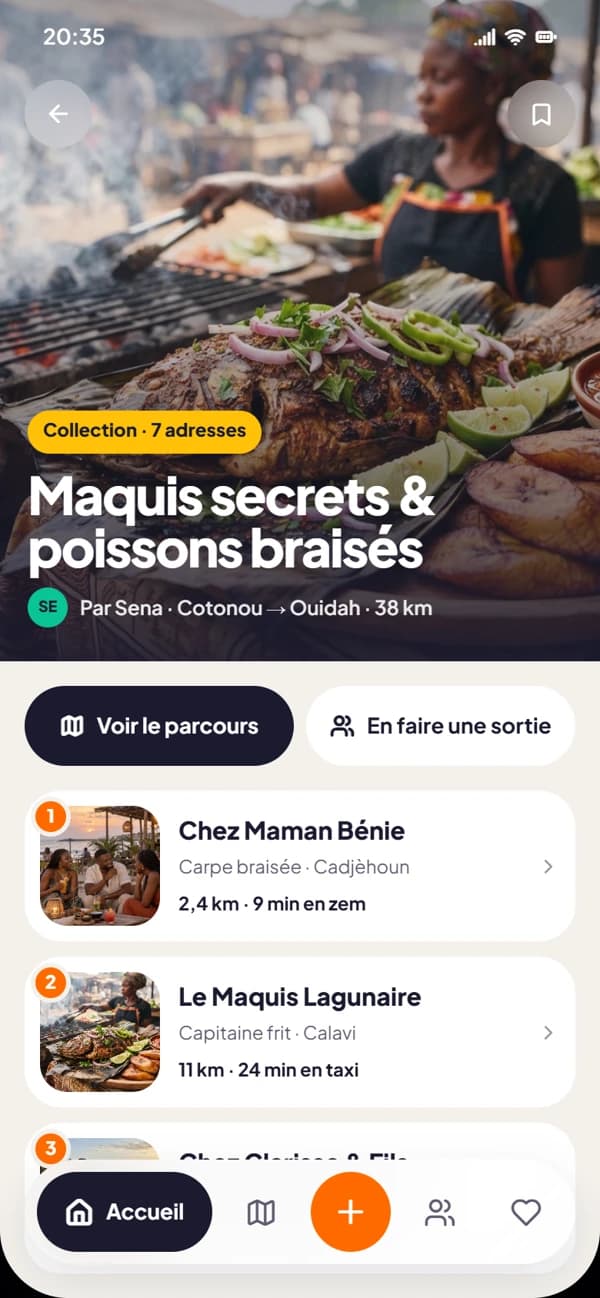 Aperçu de l’application Dé ayi : collection