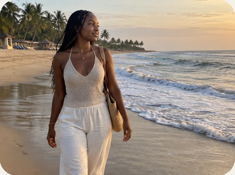 Une promenade au bord de l’océan au Bénin